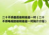 二十不惑最后谁和谁是一对（二十不惑电视剧谁和谁是一对简介介绍）