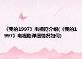 《我的1997》电视剧介绍(《我的1997》电视剧详细情况如何)