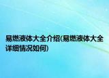 易燃液体大全介绍(易燃液体大全详细情况如何)