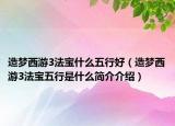 造梦西游3法宝什么五行好（造梦西游3法宝五行是什么简介介绍）