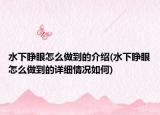 水下睁眼怎么做到的介绍(水下睁眼怎么做到的详细情况如何)