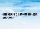 柏林男演员（王柏林的演员是谁简介介绍）