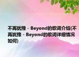 不再犹豫－Beyond的歌词介绍(不再犹豫－Beyond的歌词详细情况如何)