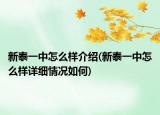 新泰一中怎么样介绍(新泰一中怎么样详细情况如何)