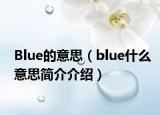 Blue的意思（blue什么意思简介介绍）