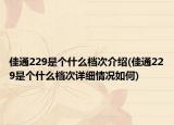 佳通229是个什么档次介绍(佳通229是个什么档次详细情况如何)