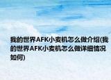 我的世界AFK小麦机怎么做介绍(我的世界AFK小麦机怎么做详细情况如何)