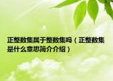 正整数集属于整数集吗（正整数集是什么意思简介介绍）