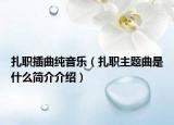 扎职插曲纯音乐（扎职主题曲是什么简介介绍）