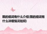 酷的组词有什么介绍(酷的组词有什么详细情况如何)
