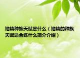 地精种族天赋是什么（地精的种族天赋适合练什么简介介绍）