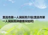 宜昌市第一人民医院介绍(宜昌市第一人民医院详细情况如何)