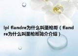 lpl flandre为什么叫圣枪哥（flandre为什么叫圣枪哥简介介绍）