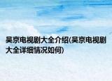 吴京电视剧大全介绍(吴京电视剧大全详细情况如何)