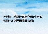 小字加一笔是什么字介绍(小字加一笔是什么字详细情况如何)