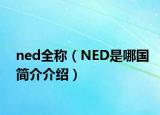 ned全称（NED是哪国简介介绍）