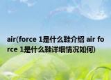 air(force 1是什么鞋介绍 air force 1是什么鞋详细情况如何)