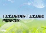 千王之王是谁介绍(千王之王是谁详细情况如何)