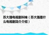 苏大强电视剧叫啥（苏大强是什么电视剧简介介绍）