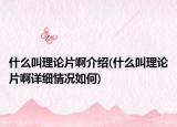 什么叫理论片啊介绍(什么叫理论片啊详细情况如何)