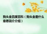 狗头金百度百科（狗头金是什么意思简介介绍）