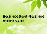 什么叫HOG版介绍(什么叫HOG版详细情况如何)