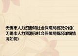 无锡市人力资源和社会保障局概况介绍(无锡市人力资源和社会保障局概况详细情况如何)