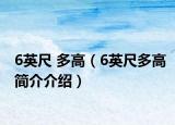 6英尺 多高（6英尺多高简介介绍）