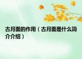 古月面的作用（古月面是什么简介介绍）