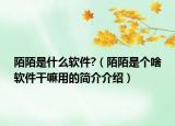 陌陌是什么软件?（陌陌是个啥软件干嘛用的简介介绍）
