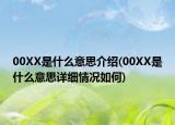 00XX是什么意思介绍(00XX是什么意思详细情况如何)