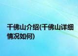 千佛山介绍(千佛山详细情况如何)