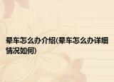 晕车怎么办介绍(晕车怎么办详细情况如何)