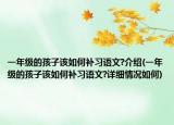 一年级的孩子该如何补习语文?介绍(一年级的孩子该如何补习语文?详细情况如何)