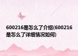 600216是怎么了介绍(600216是怎么了详细情况如何)