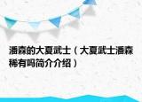 潘森的大夏武士（大夏武士潘森稀有吗简介介绍）