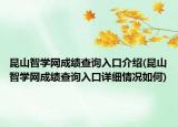 昆山智学网成绩查询入口介绍(昆山智学网成绩查询入口详细情况如何)