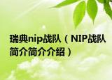 瑞典nip战队（NIP战队简介简介介绍）