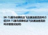 SR-71黑鸟侦察机边飞边漏油是真的吗介绍(SR-71黑鸟侦察机边飞边漏油是真的吗详细情况如何)