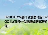 BROOKLYN是什么意思介绍(BROOKLYN是什么意思详细情况如何)