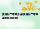 麦组词二年级介绍(麦组词二年级详细情况如何)