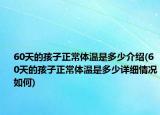 60天的孩子正常体温是多少介绍(60天的孩子正常体温是多少详细情况如何)