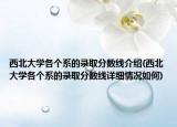 西北大学各个系的录取分数线介绍(西北大学各个系的录取分数线详细情况如何)