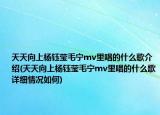 天天向上杨钰莹毛宁mv里唱的什么歌介绍(天天向上杨钰莹毛宁mv里唱的什么歌详细情况如何)