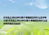 天天向上20110812那个泰国组合叫什么名字啊介绍(天天向上20110812那个泰国组合叫什么名字啊详细情况如何)