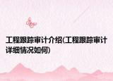 工程跟踪审计介绍(工程跟踪审计详细情况如何)