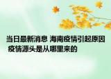 当日最新消息 海南疫情引起原因 疫情源头是从哪里来的