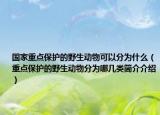 国家重点保护的野生动物可以分为什么（重点保护的野生动物分为哪几类简介介绍）