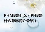 PHMB是什么（PHB是什么意思简介介绍）
