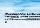VMware(Workstation 6.5安装vmware tool问题介绍 VMware Workstation 6.5安装vmware tool问题详细情况如何)